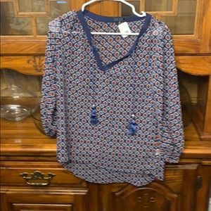 TCEC Sheer Blouse Women Size Small